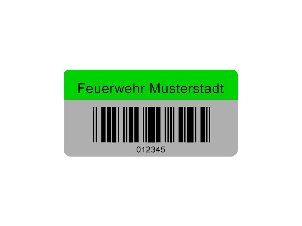 Etikett mittel grün