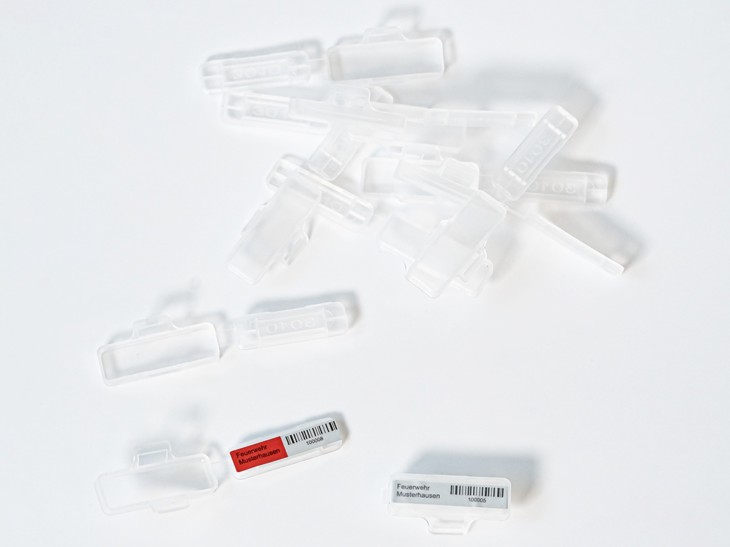 RFID Clips für Barcode-Etiketten