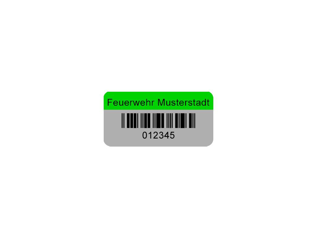Barcode-Etiketten „Standard / klein“ (inkl. Druck), grün
