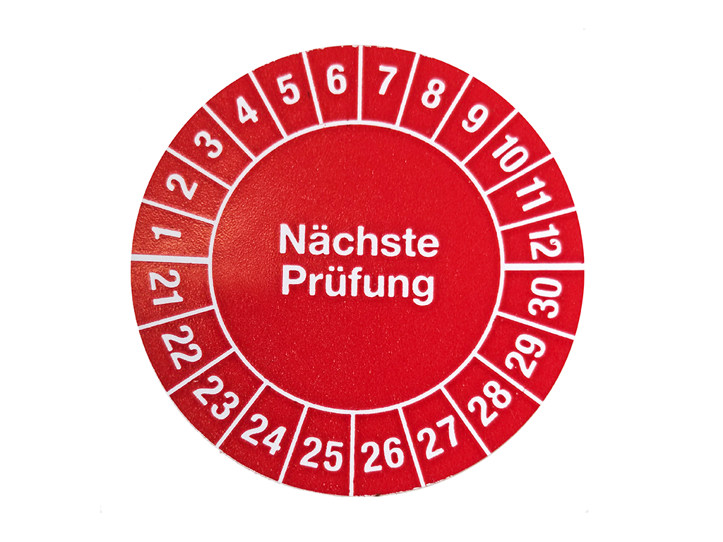 Prüfsiegel "Standard" rot